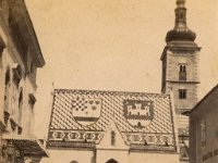 Crkva sv. Marka 1888. godine, pogled iz Gospodske